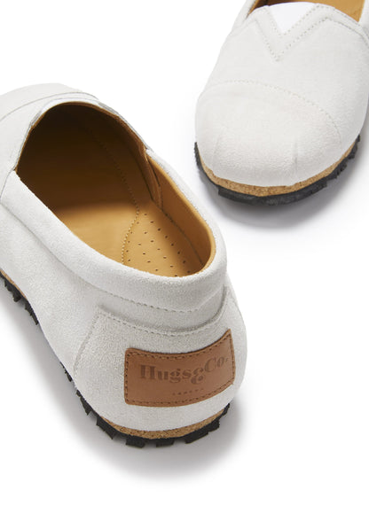 Hugs & Co Womens Chukka Espadrilles White Suede EU 36-42 - QHA UK