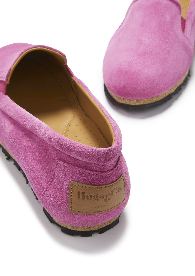 Hugs & Co Womens Continental Espadrilles Candy Pink Suede EU 36-42 - QHA UK