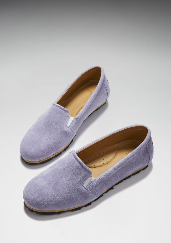 Hugs & Co Womens Continental Espadrilles Lilac Suede EU 36-42 - QHA UK