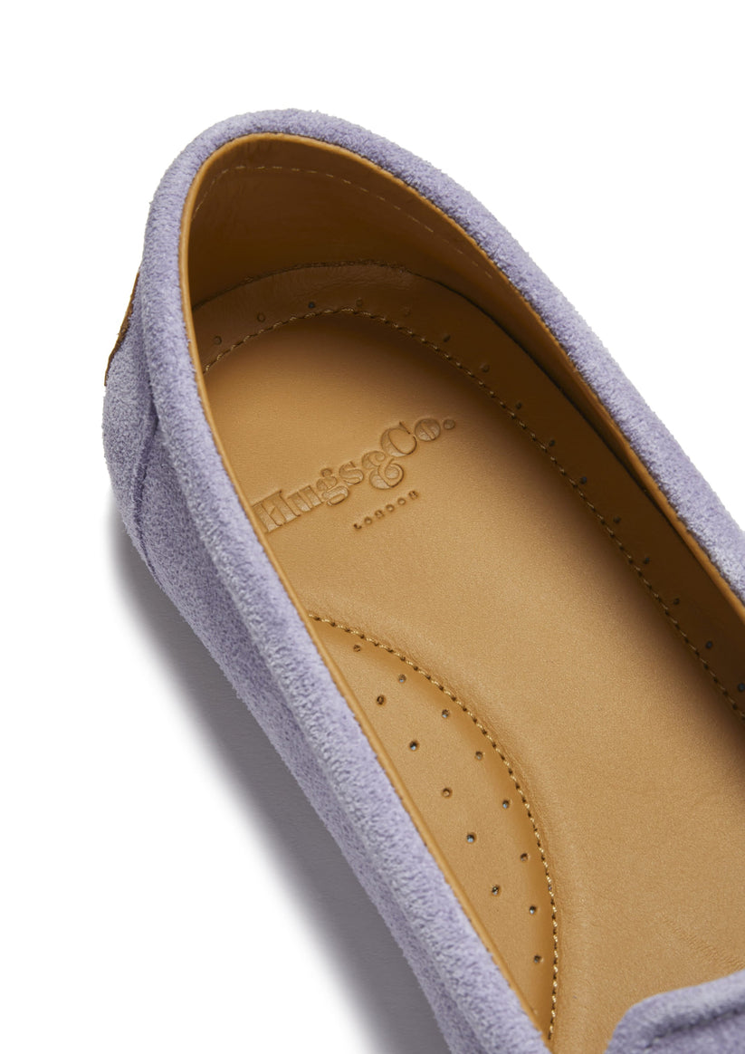 Hugs & Co Womens Continental Espadrilles Lilac Suede EU 36-42 - QHA UK