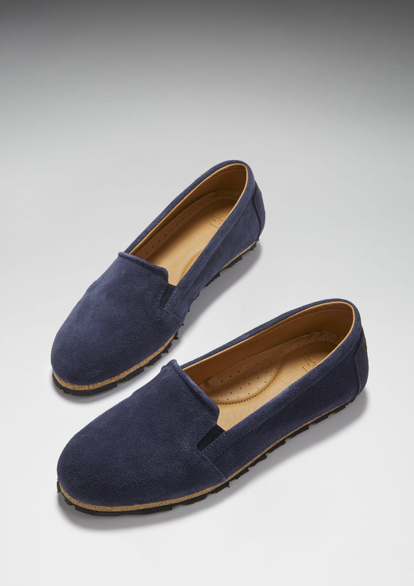 Hugs & Co Womens Continental Espadrilles Navy Blue Suede EU 36-42 - QHA UK