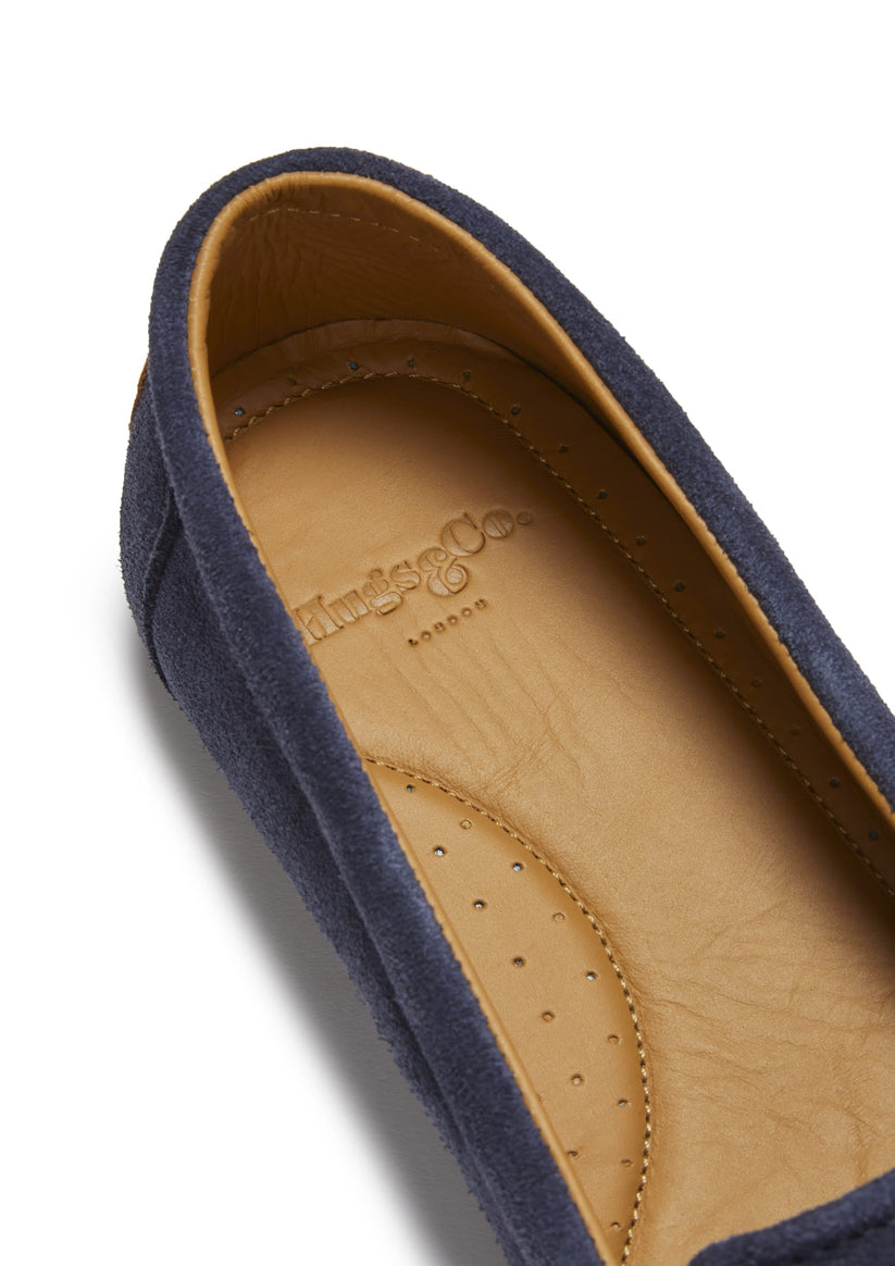 Hugs & Co Womens Continental Espadrilles Navy Blue Suede EU 36-42 - QHA UK