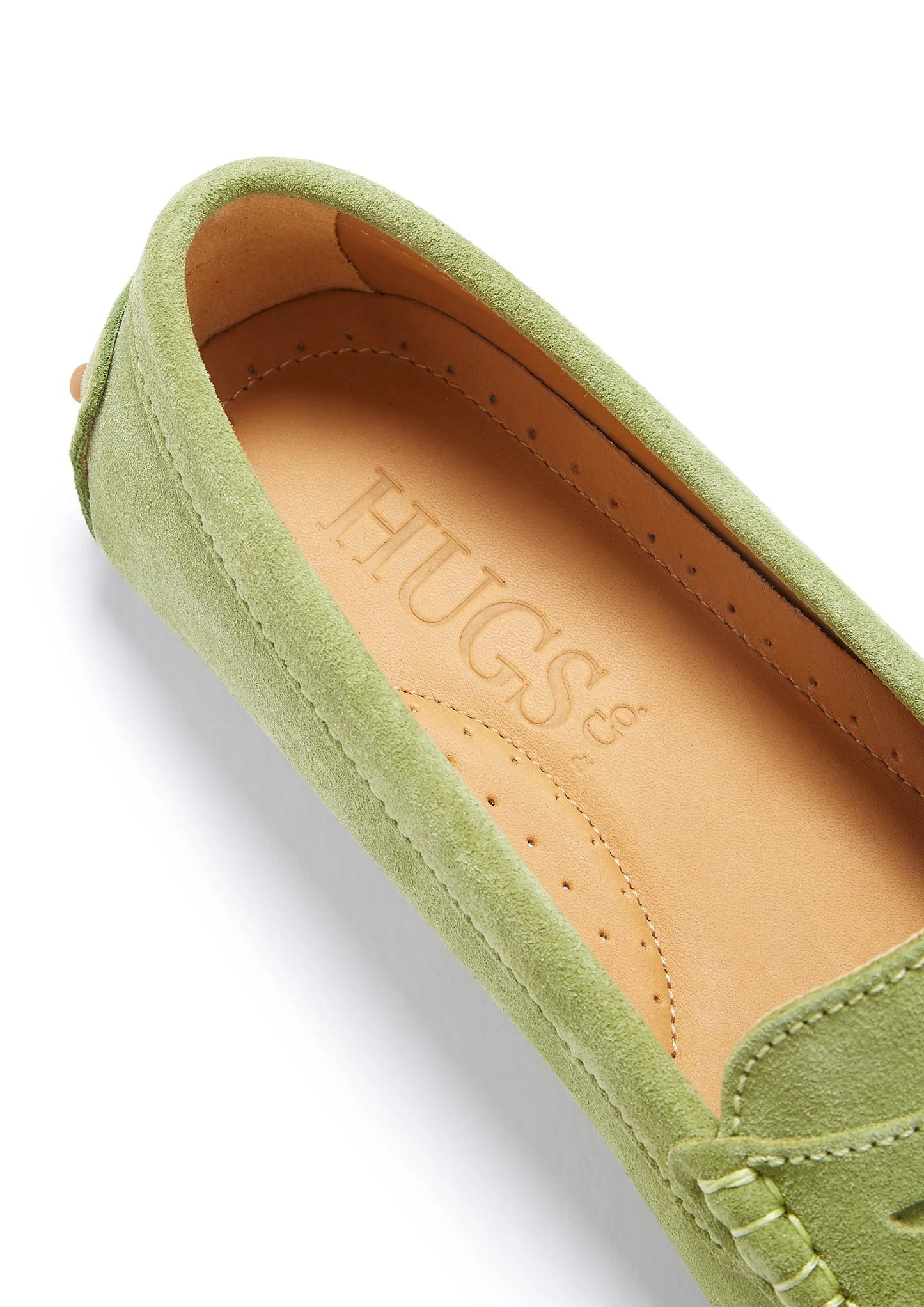 Hugs & Co Womens Penny Driving Loafers Olive Green EU 36-42 - QHA UK