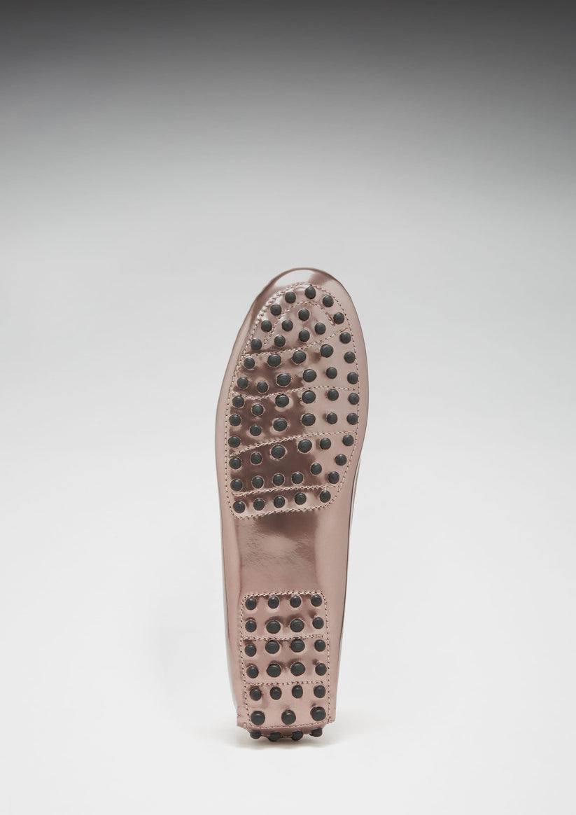 Hugs & Co Womens Penny Driving Loafers Rose Gold Patent EU 36-42 - QHA UK
