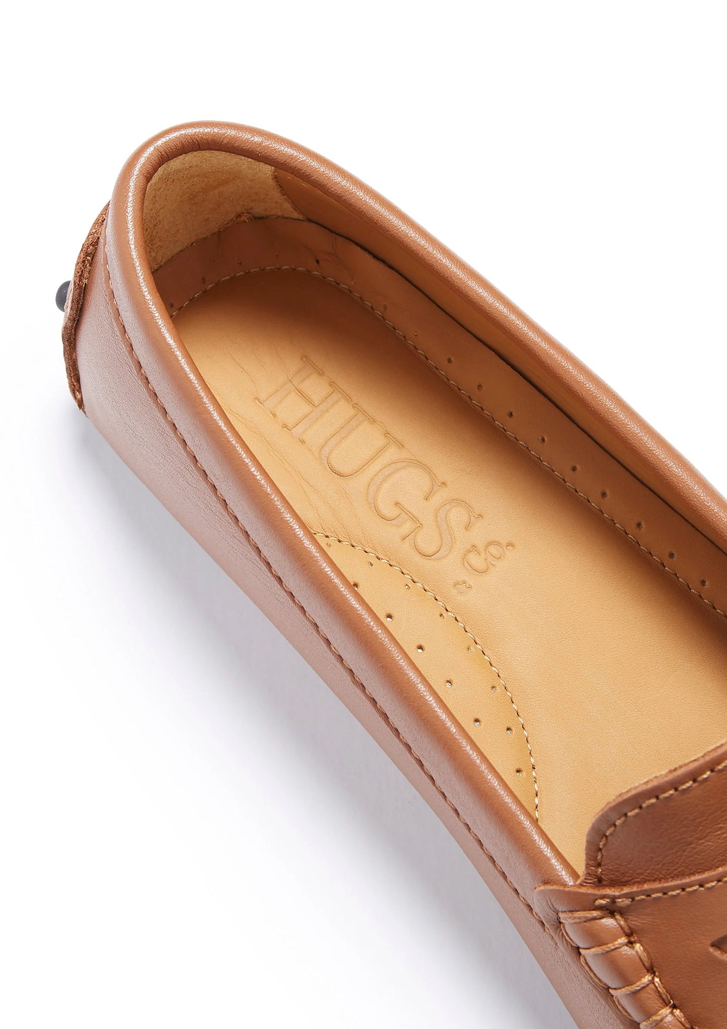 Hugs & Co Womens Penny Driving Loafers Tan Leather EU 36-42 - QHA UK