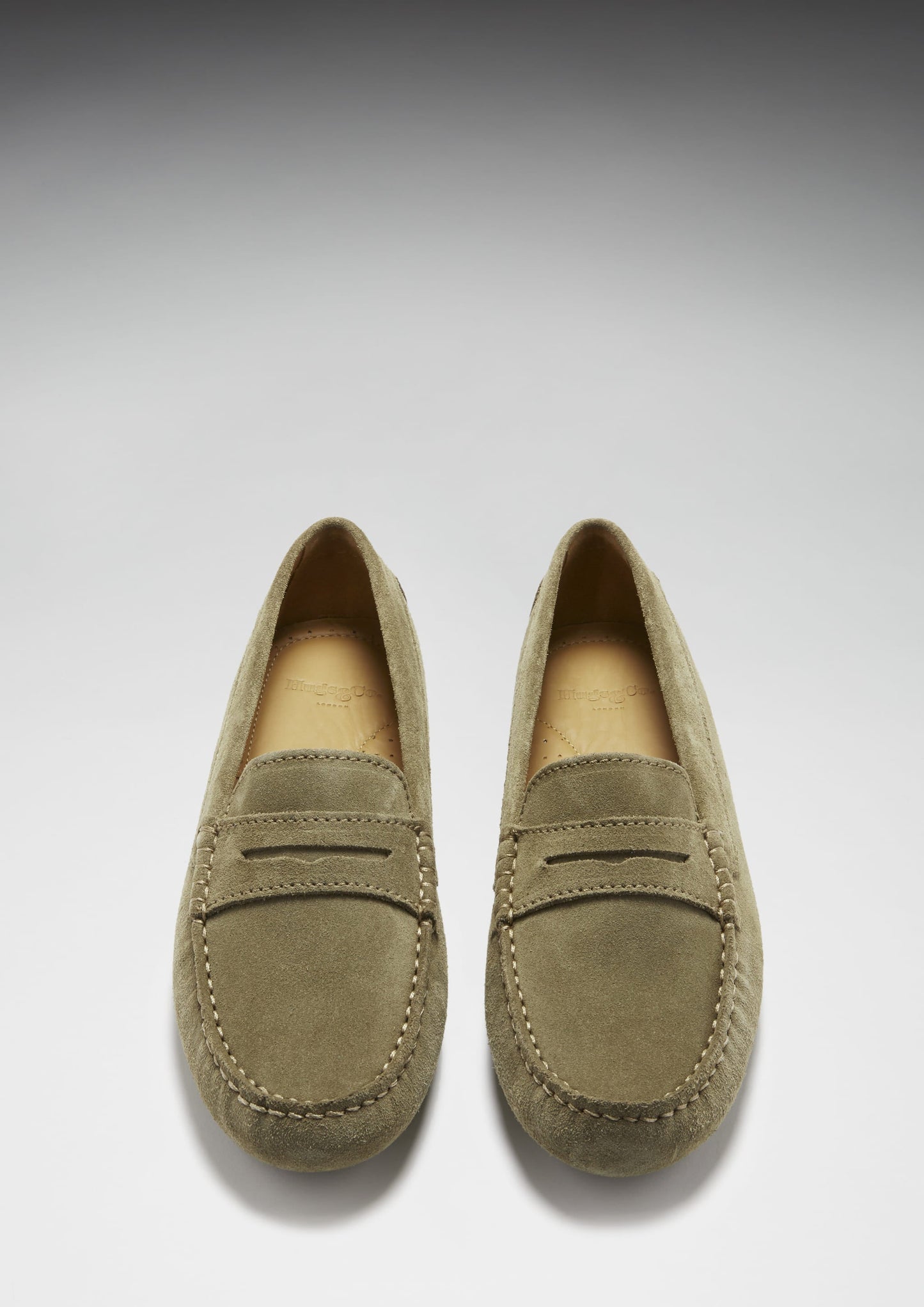 Hugs & Co Womens Penny Driving Loafers Truffle Suede EU 36-42 - QHA UK