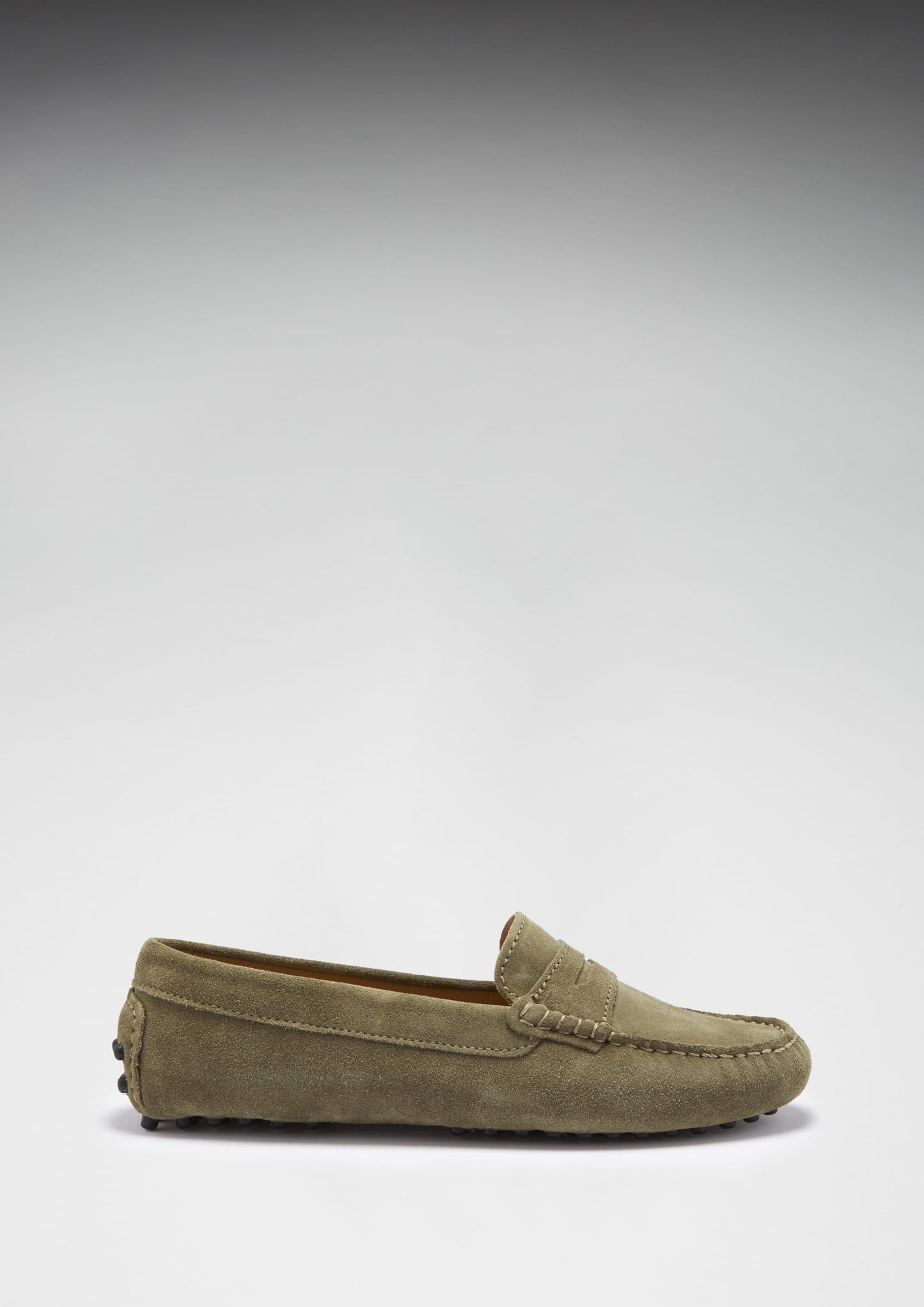 Hugs & Co Womens Penny Driving Loafers Truffle Suede EU 36-42 - QHA UK