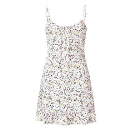 Women's Printed Mini Camisole Dress | Strapless Summer Beach Dress - QHA UK