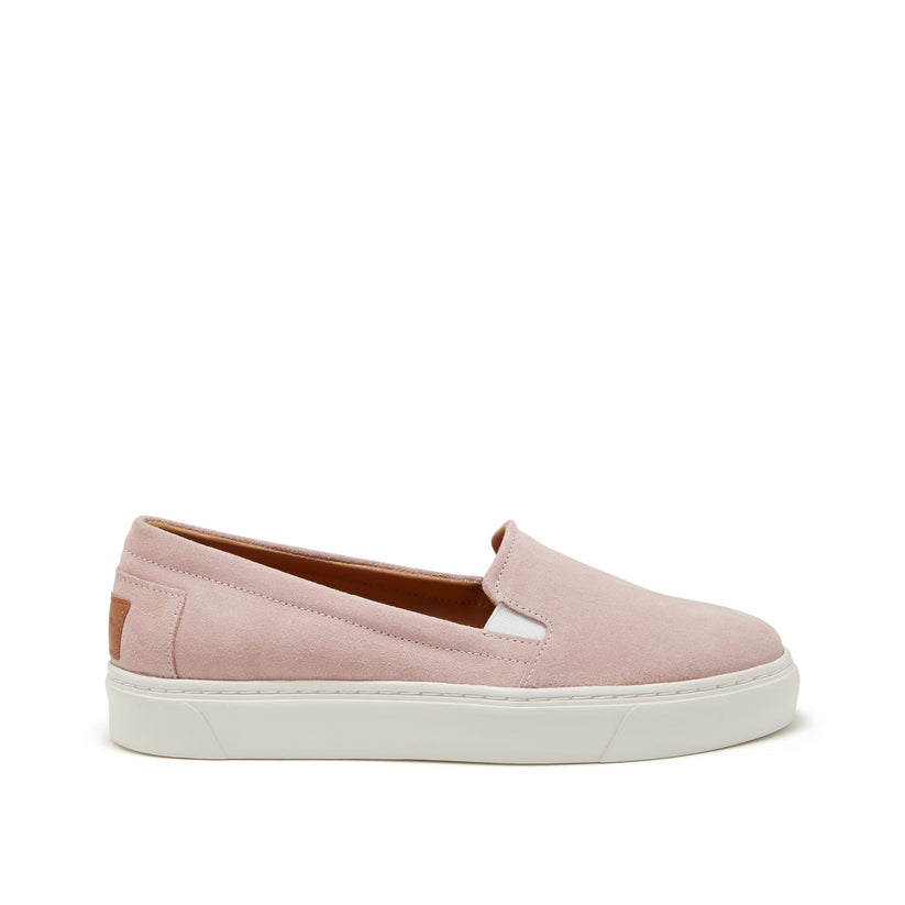 Hugs & Co Womens Slip-On Sneakers Ice Pink Suede EU 36-42 - QHA UK