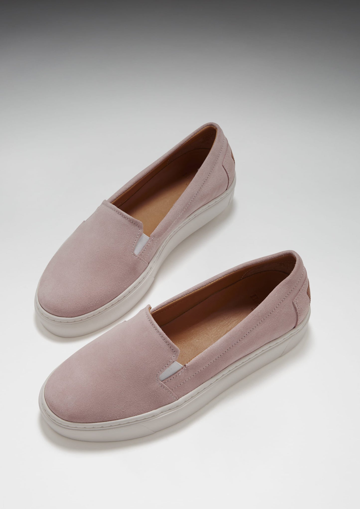 Hugs & Co Womens Slip-On Sneakers Ice Pink Suede EU 36-42 - QHA UK