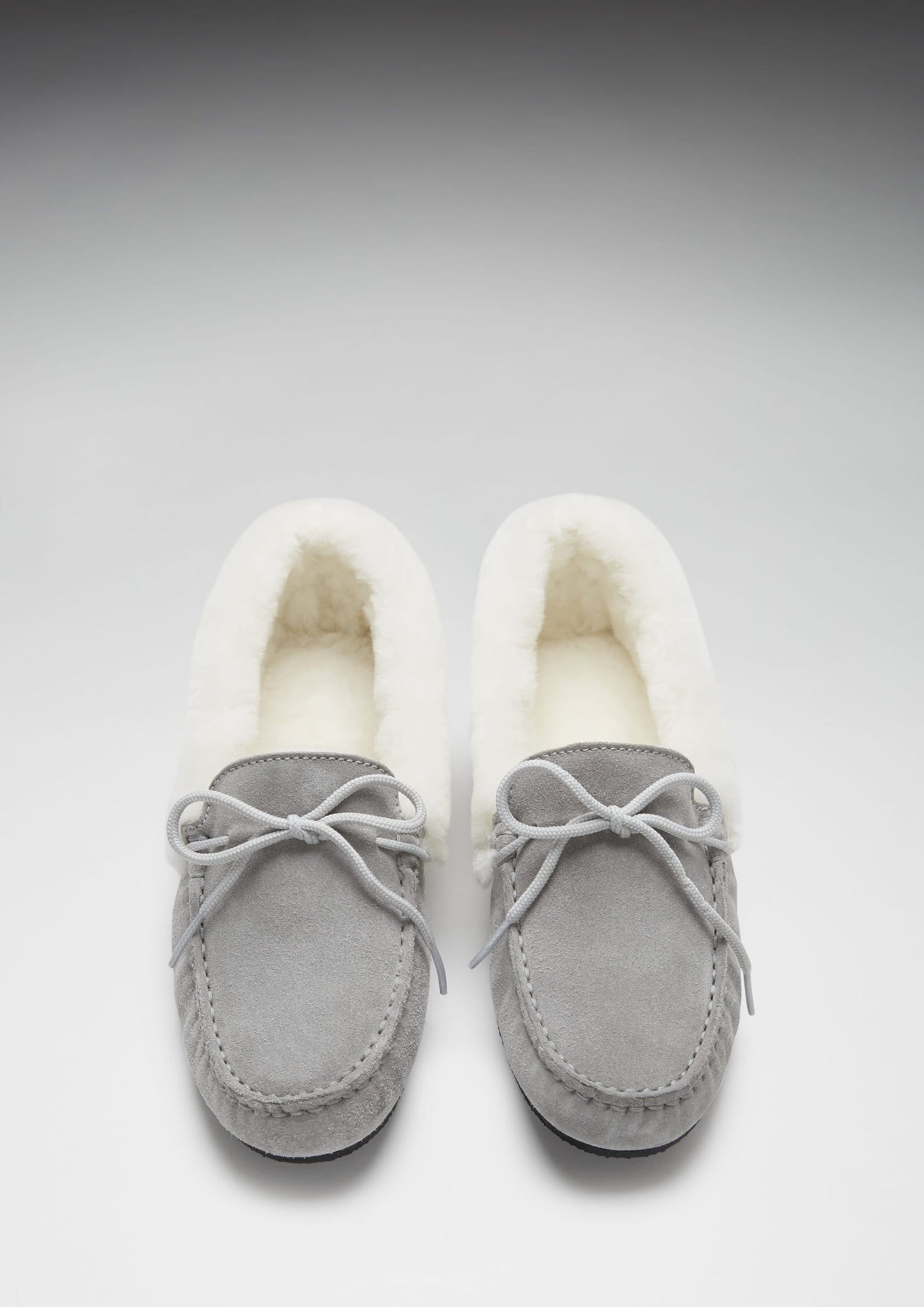 Hugs & Co Womens Slippers Sheepskin Dove Grey Suede EU 36-42 - QHA UK