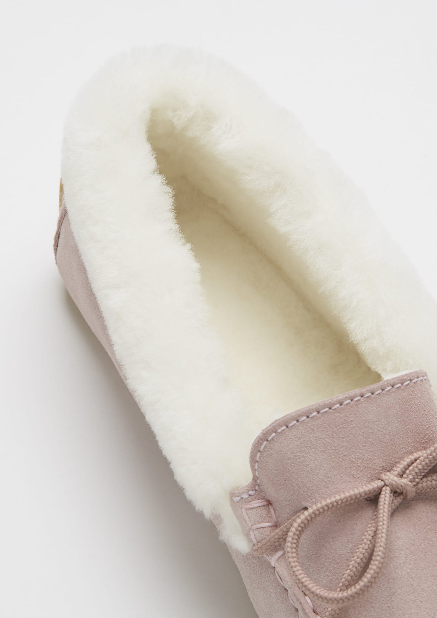 Hugs & Co Womens Slippers Sheepskin Ice Pink Suede EU 36-42 - QHA UK