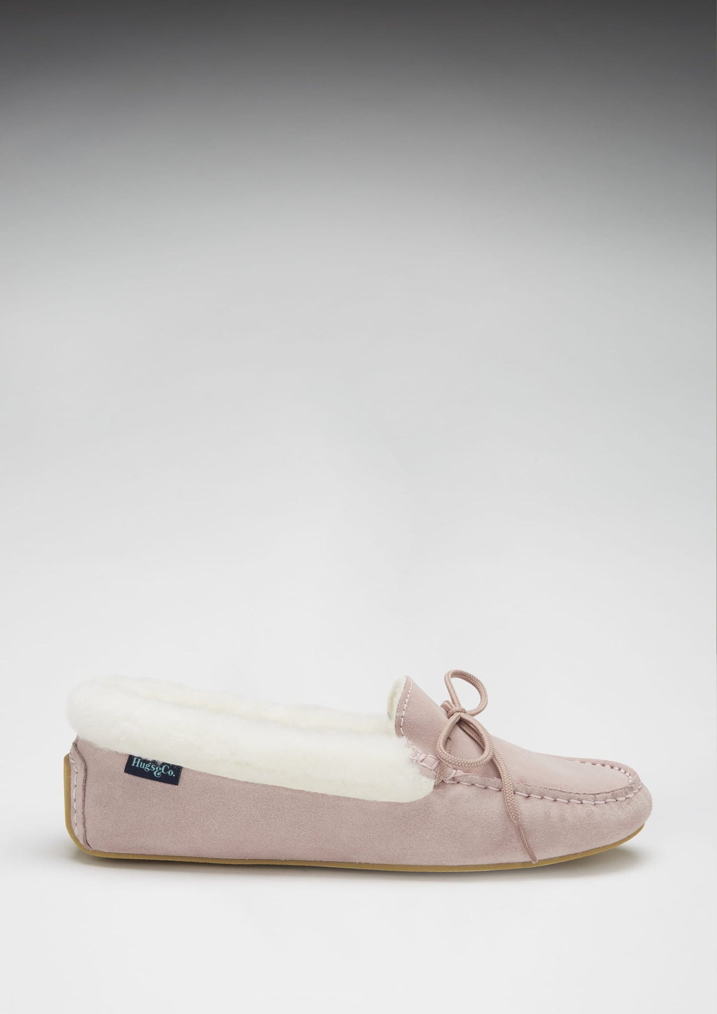 Hugs & Co Womens Slippers Sheepskin Ice Pink Suede EU 36-42 - QHA UK