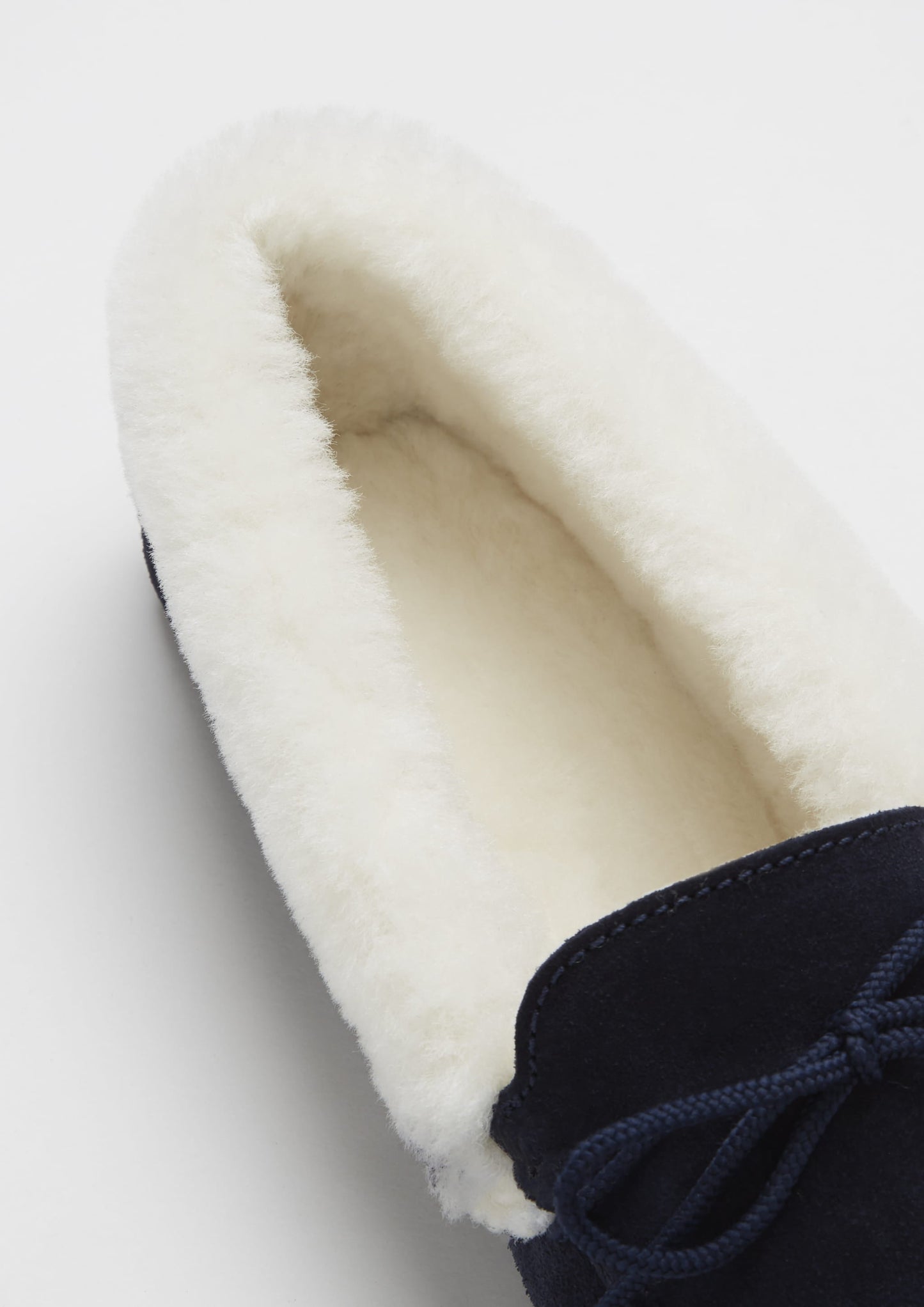 Hugs & Co Womens Slippers Sheepskin Navy Blue Suede EU 36-42 - QHA UK