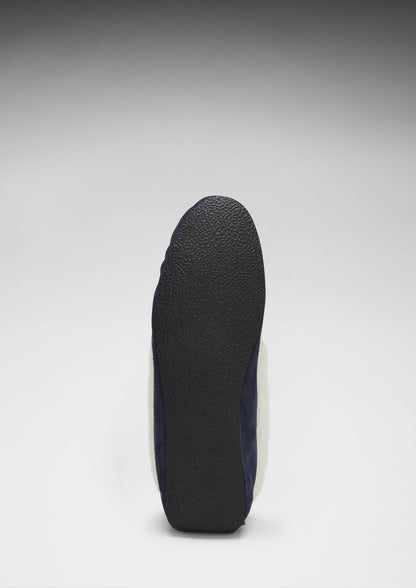 Hugs & Co Womens Slippers Sheepskin Navy Blue Suede EU 36-42 - QHA UK