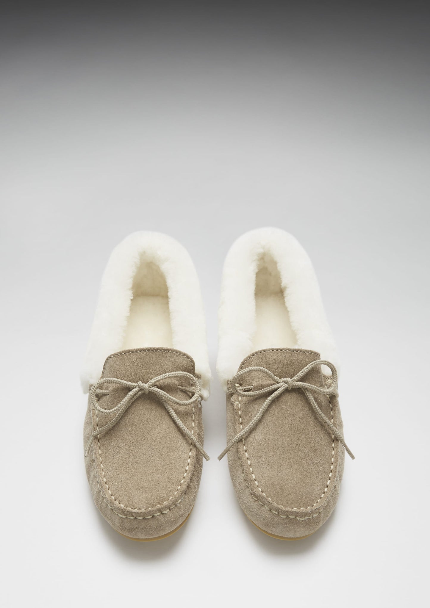 Hugs & Co Womens Slippers Sheepskin Taupe Suede EU 36-42 - QHA UK