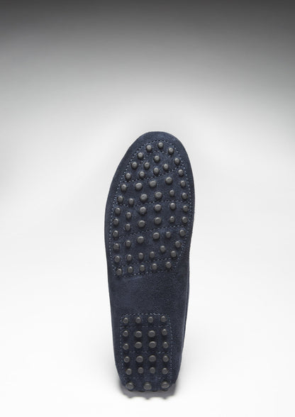 Hugs & Co Womens Tasselled Driving Loafers Navy Blue Suede EU 36-42 - QHA UK