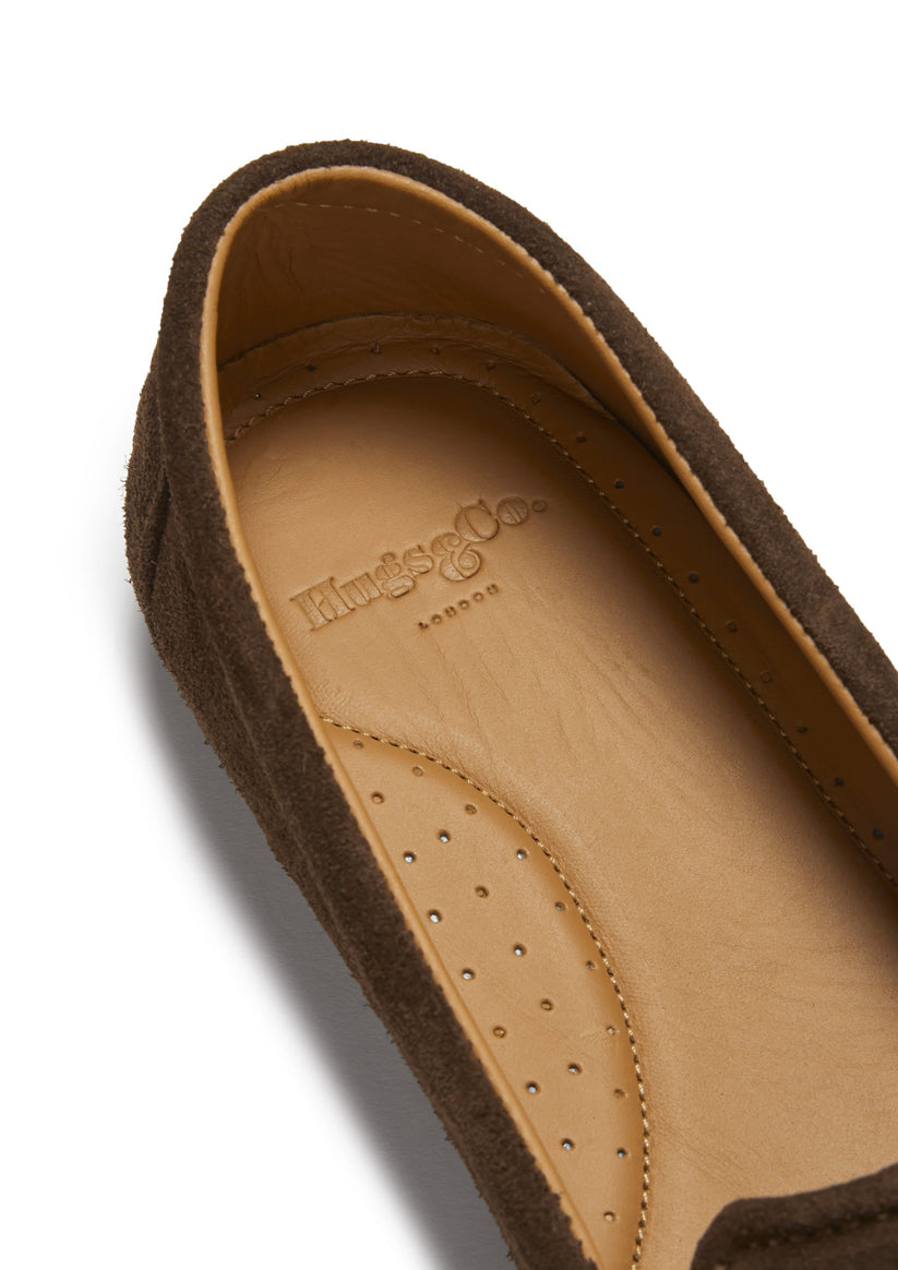 Hugs & Co Womens Tasselled Espadrilles Brown Suede EU 36-42 - QHA UK