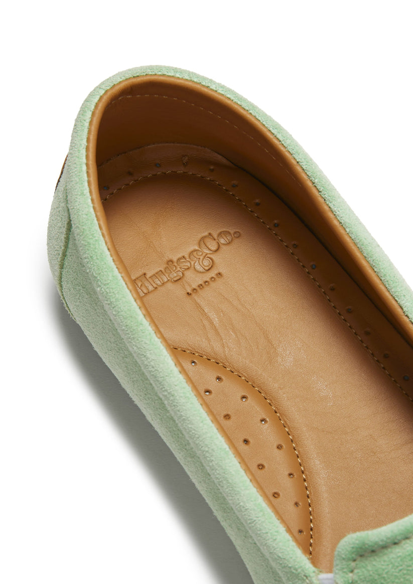 Hugs & Co Womens Tasselled Espadrilles Lagoon Green Suede EU 36-42 - QHA UK