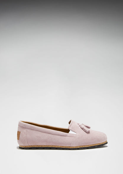 Hugs & Co Womens Tasselled Espadrilles Powder Pink Suede EU 36-42 - QHA UK