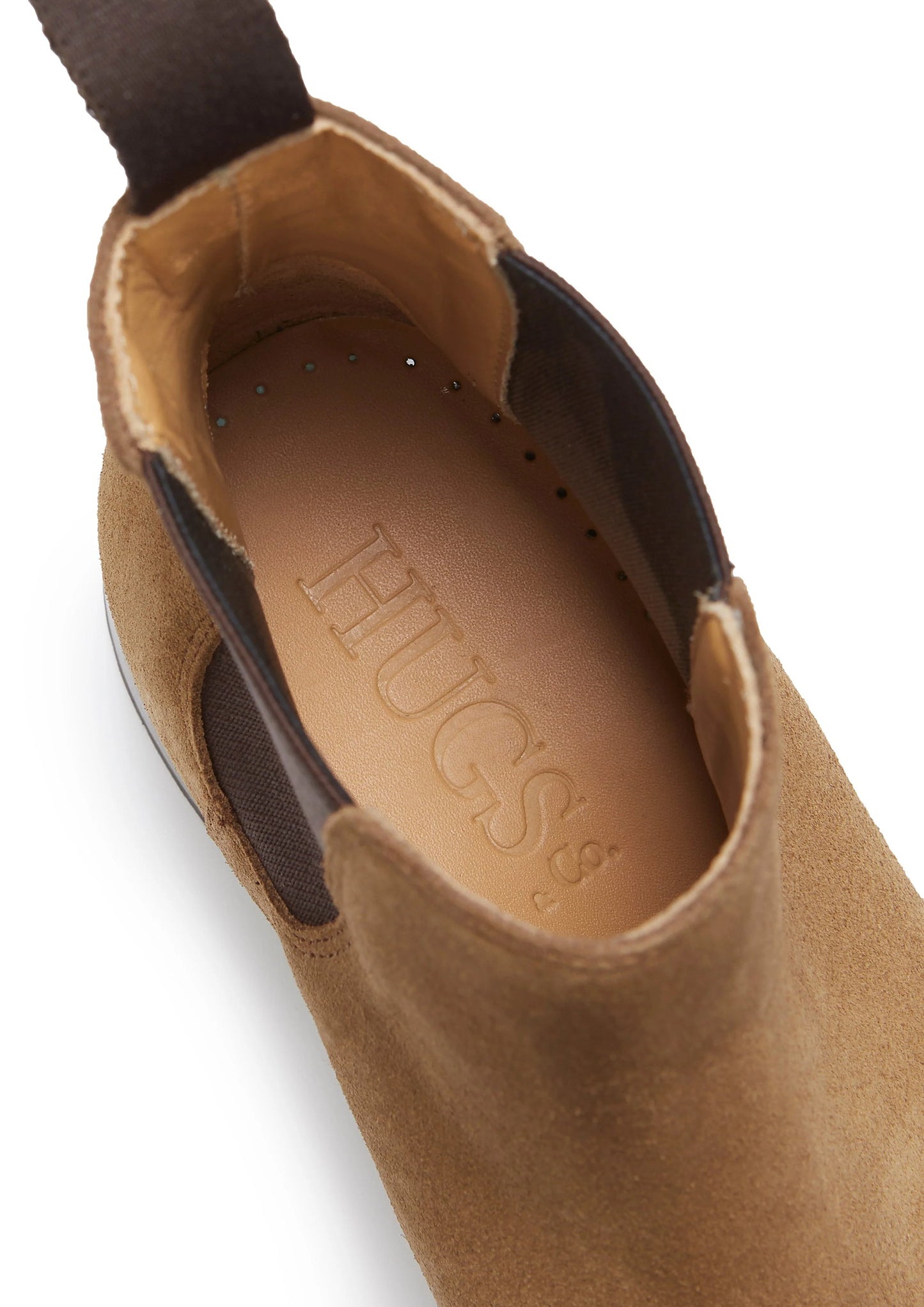 Hugs & Co Womens Tobacco Suede Chelsea Boots Welted Leather EU 36-42 - QHA UK