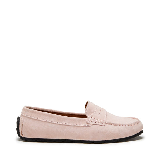 Hugs & Co Womens Tyre Sole Penny Loafers Ice Pink Suede EU 36-42 - QHA UK