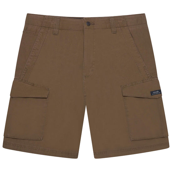 Wrangler Men's Flex Waist Cargo Shorts | Cotton Elastane | W30–W44 | Brown - QHA UK