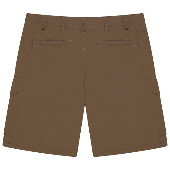 Wrangler Men's Flex Waist Cargo Shorts | Cotton Elastane | W30–W44 | Brown - QHA UK