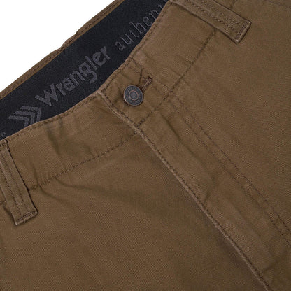 Wrangler Men's Flex Waist Cargo Shorts | Cotton Elastane | W30–W44 | Brown - QHA UK