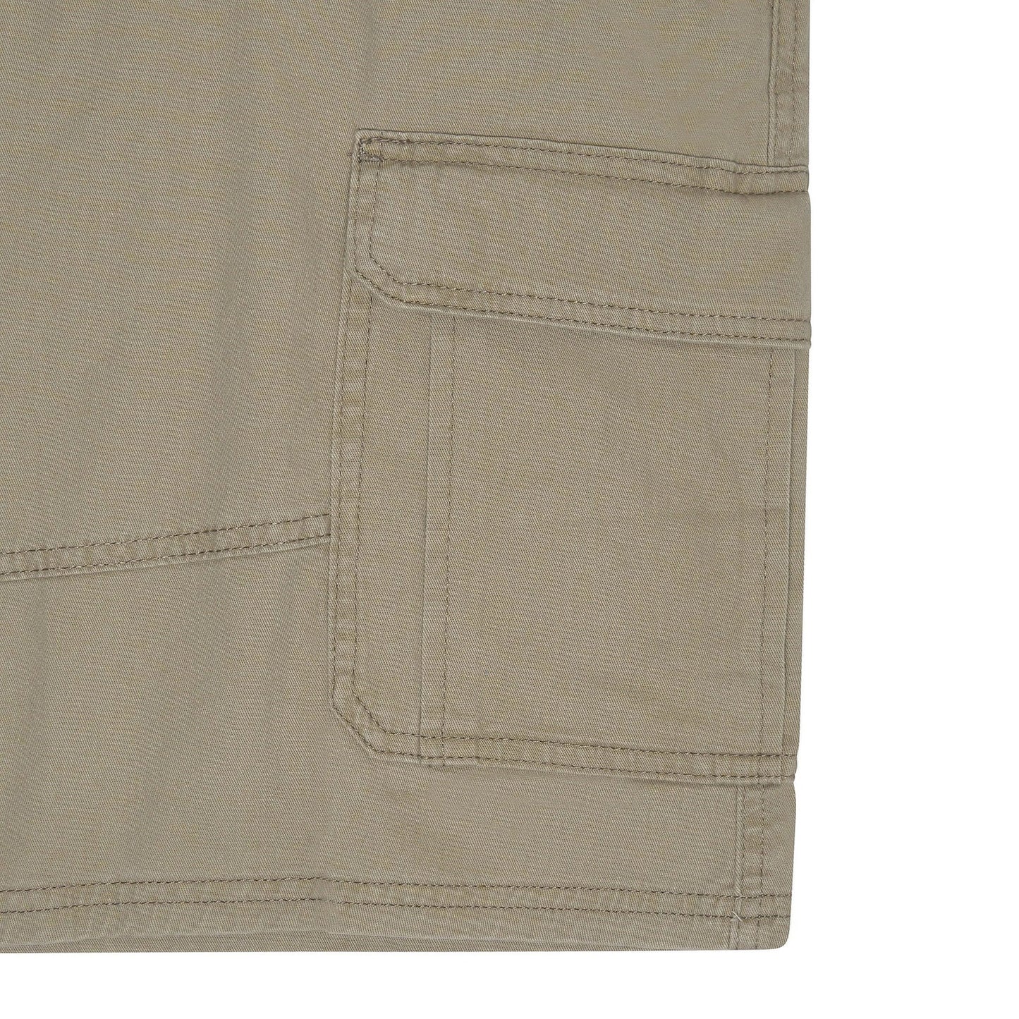 Wrangler Men's Cargo Shorts | Stretch Cotton | Relaxed Fit | Khaki W32–W46 - QHA UK