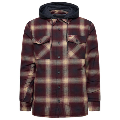 Wrangler Men's Hooded Padded Check Shacket | Overshirt Jacket | S–3XL - QHA UK