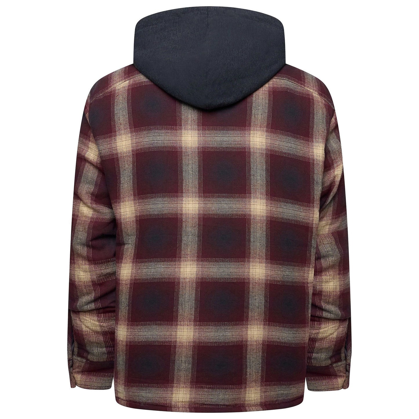 Wrangler Men's Hooded Padded Check Shacket | Overshirt Jacket | S–3XL - QHA UK