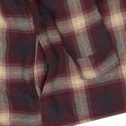 Wrangler Men's Hooded Padded Check Shacket | Overshirt Jacket | S–3XL - QHA UK