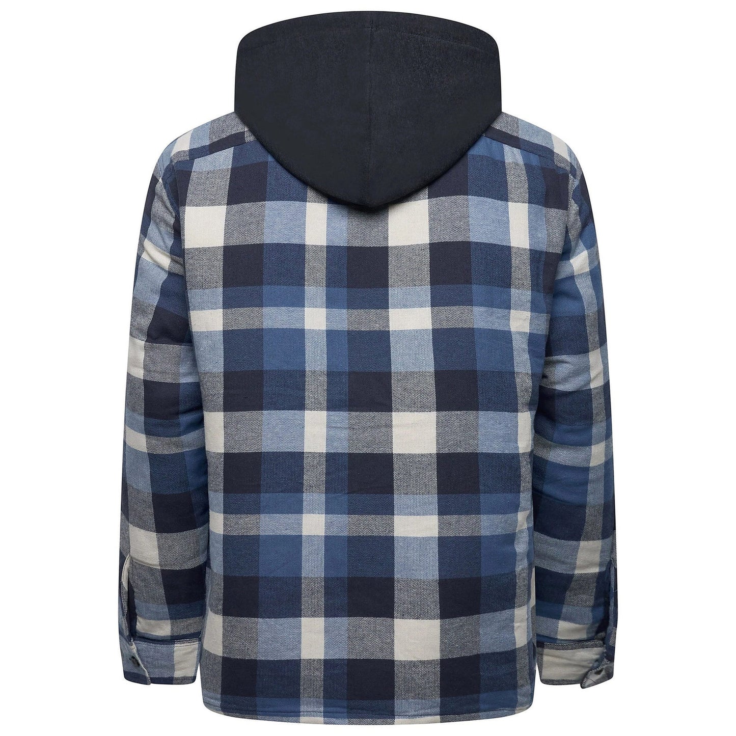 Wrangler Men's Hooded Padded Check Shacket | Overshirt Jacket | S–3XL - QHA UK