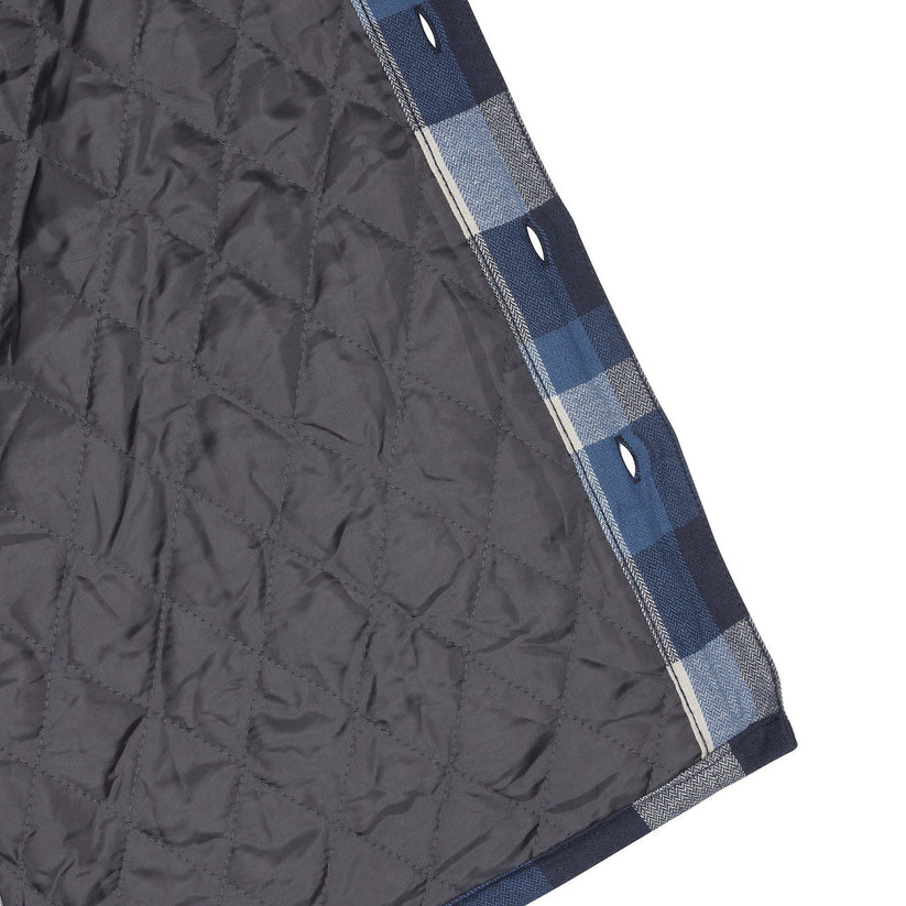 Wrangler Men's Hooded Padded Check Shacket | Overshirt Jacket | S–3XL - QHA UK