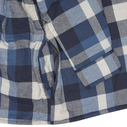 Wrangler Men's Hooded Padded Check Shacket | Overshirt Jacket | S–3XL - QHA UK