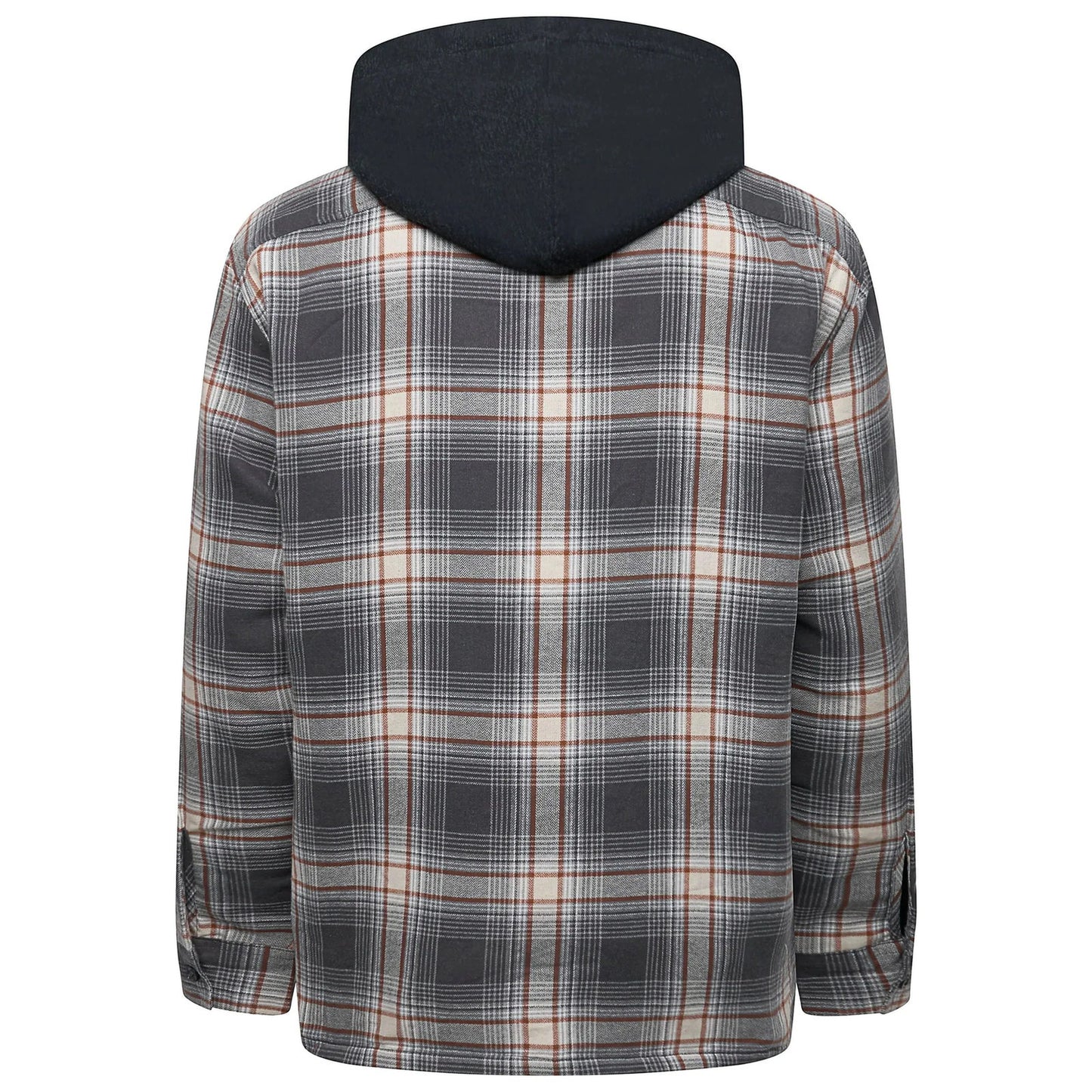 Wrangler Men's Hooded Padded Check Shacket | Overshirt Jacket | S–3XL - QHA UK