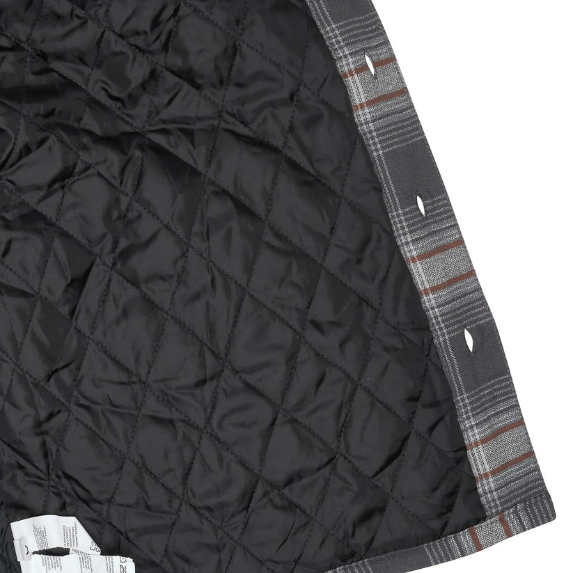 Wrangler Men's Hooded Padded Check Shacket | Overshirt Jacket | S–3XL - QHA UK