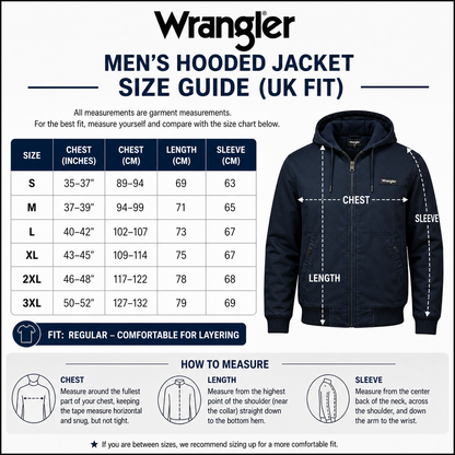 Wrangler Men's Hooded Padded Check Shirt Jacket | Shacket | S–3XL - QHA UK