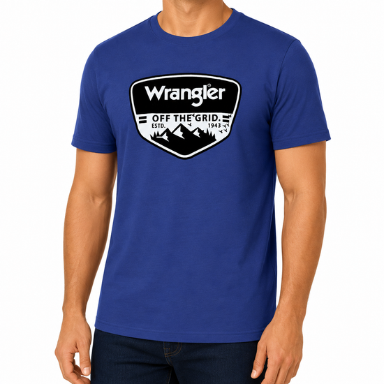 Wrangler Men's Off The Grid Cotton Stretch T-Shirt | 5 Colours | S–2XL - QHA UK