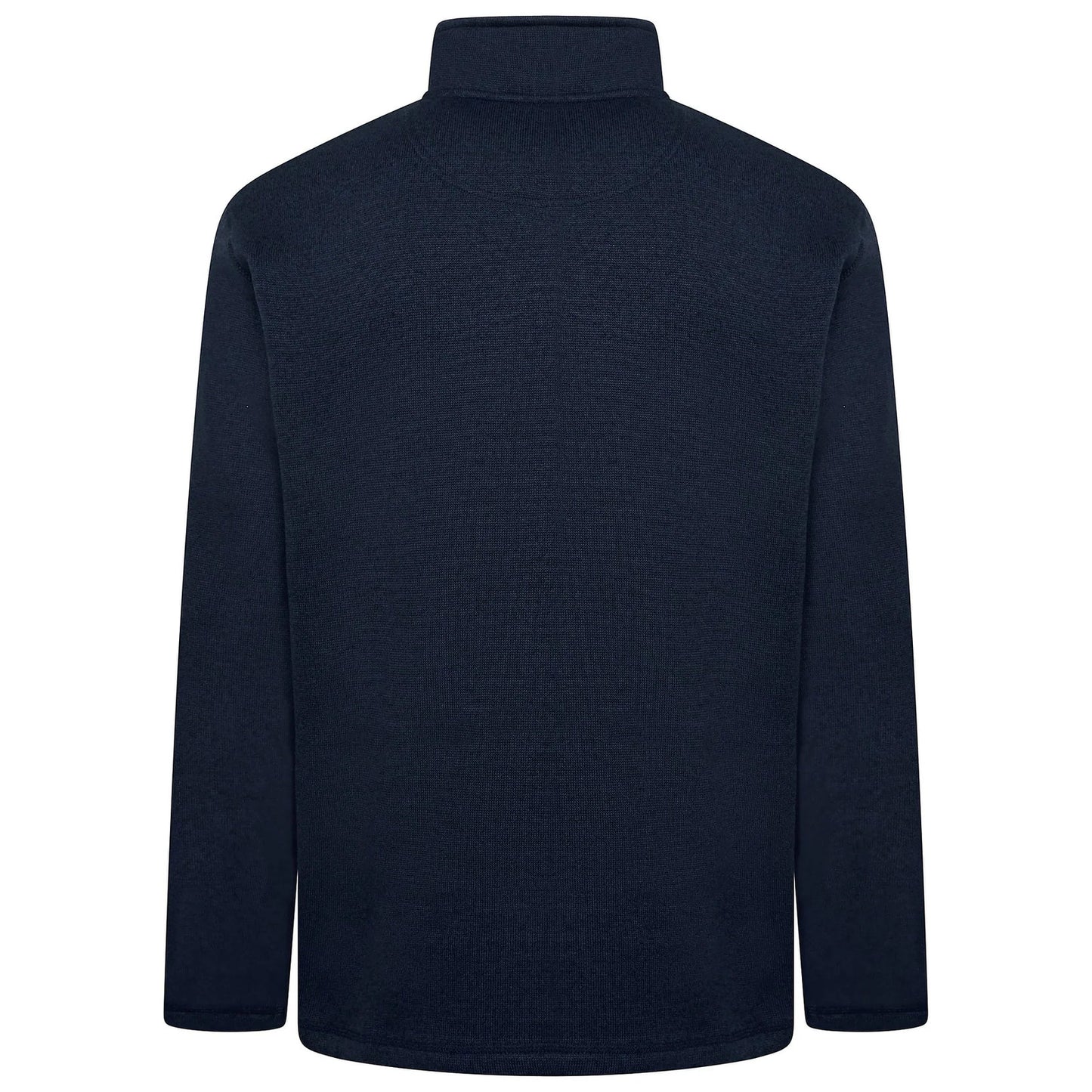 Wrangler Men's Quarter Zip Fleece Jumper | Marl Pullover | S–3XL - Zip Detail - QHA UK