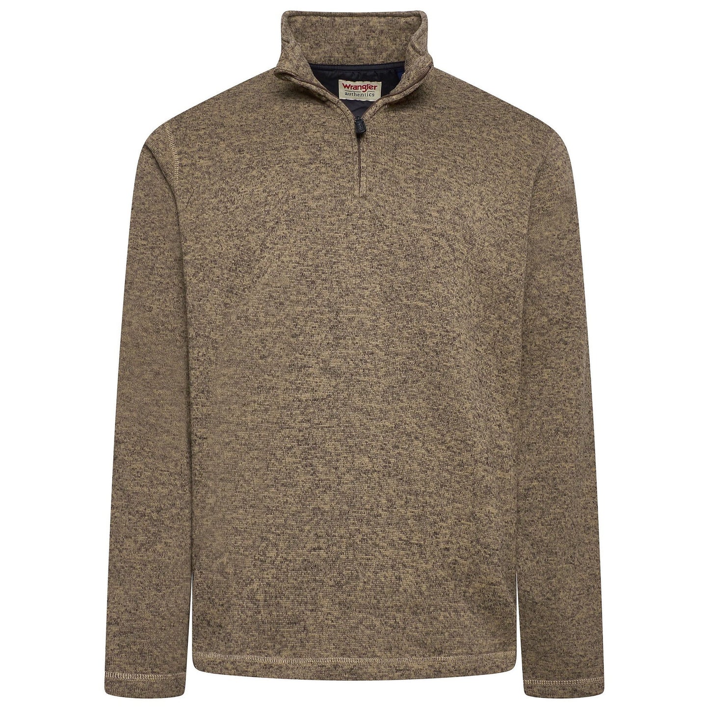 Wrangler Men's Quarter Zip Fleece Jumper | Marl Pullover | S–3XL - QHA UK