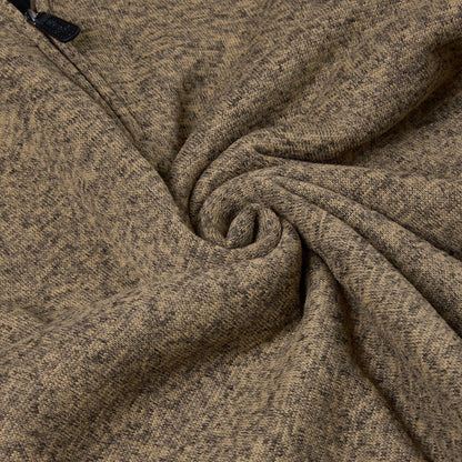 Wrangler Men's Quarter Zip Fleece Jumper | Marl Pullover | S–3XL - Zip Detail - QHA UK