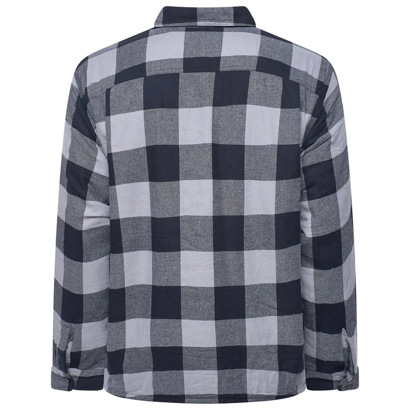Wrangler Men's Sherpa Lined Flannel Shirt Jacket | Check Overshirt | M–3XL - QHA UK