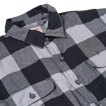 Wrangler Men's Sherpa Lined Flannel Shirt Jacket | Check Overshirt | M–3XL - QHA UK