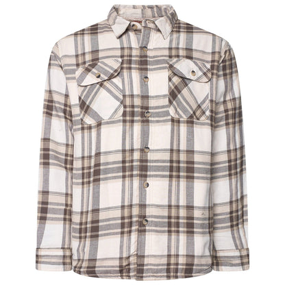 Wrangler Men's Sherpa Lined Flannel Shirt Jacket | Check Overshirt | M–3XL - QHA UK