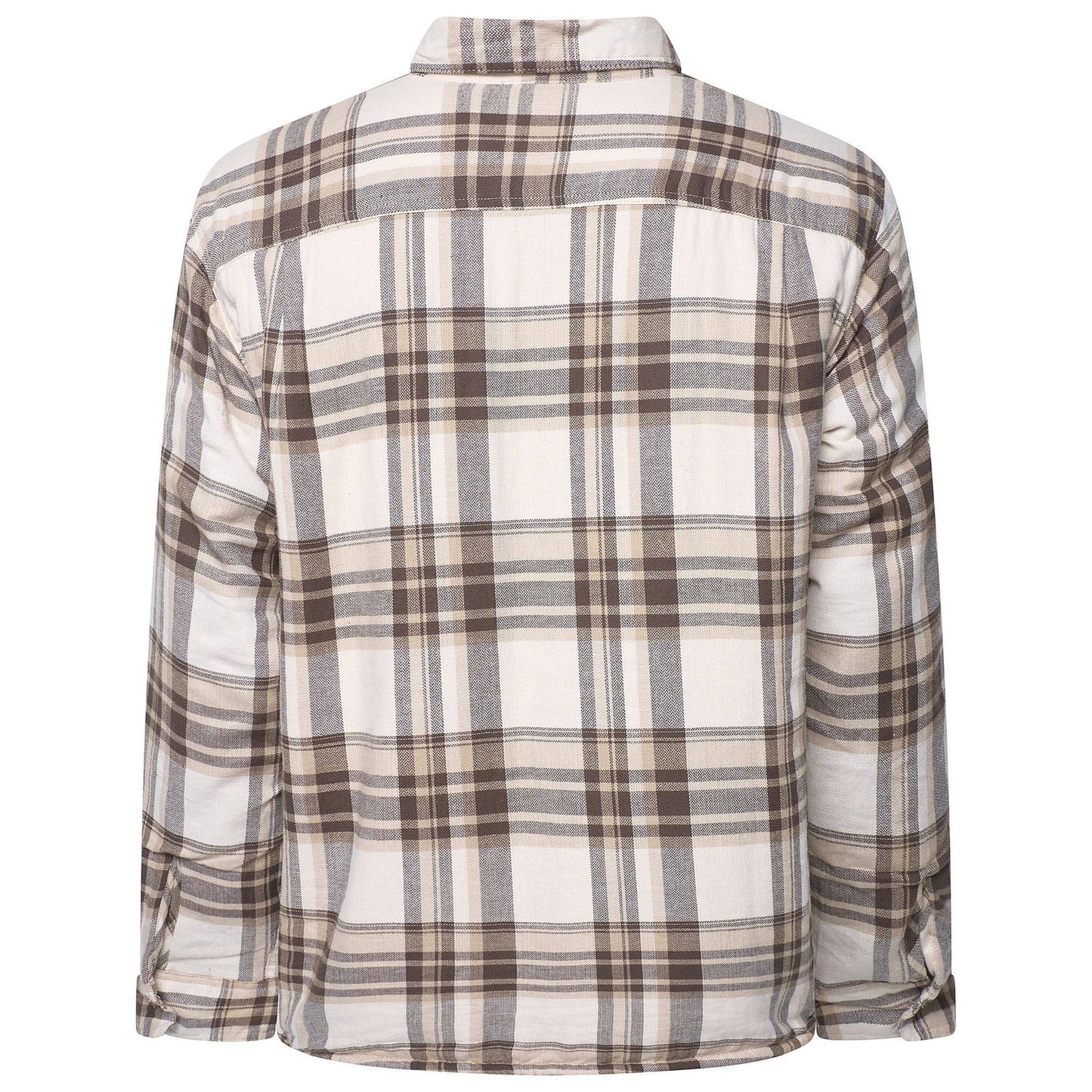 Wrangler Men's Sherpa Lined Flannel Shirt Jacket | Check Overshirt | M–3XL - QHA UK