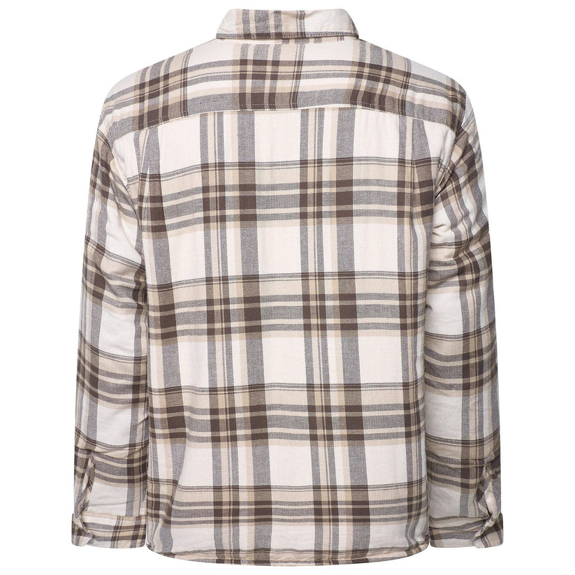 Wrangler Men's Sherpa Lined Flannel Shirt Jacket | Check Overshirt | M–3XL - QHA UK