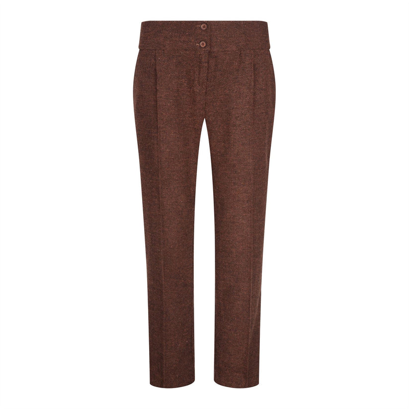Women's Tweed Suit – Blazer, Waistcoat & Trousers | Rust Brown | TruClothing - QHA UK