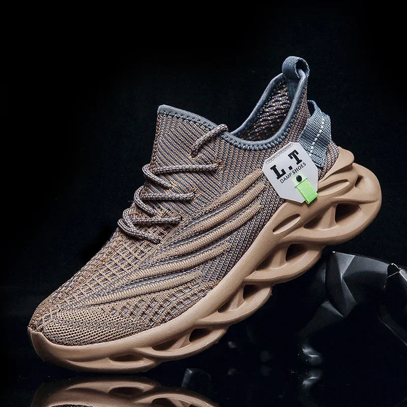Mens Mesh Running Trainers Lace Up Casual Sports Shoes UK 4.5-13 - QHA UK
